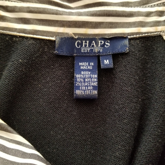 2 For $25 Chaps Women's Black Sweater - Picture 6 of 8